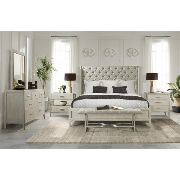 Lilly King Uph Shelter Bed | Riverside Furniture
