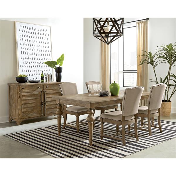 Riverside Furniture Davie Beige/Pale Oak Upholstered Side Chair